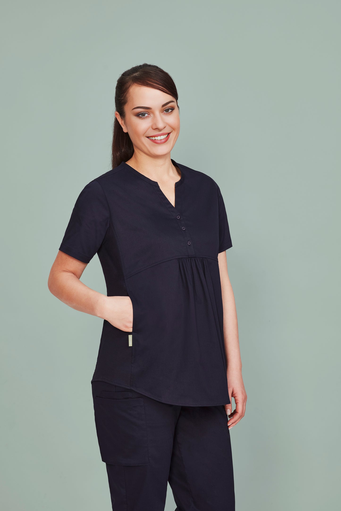 Women's Rose Tunic Scrub Top - CST243LS