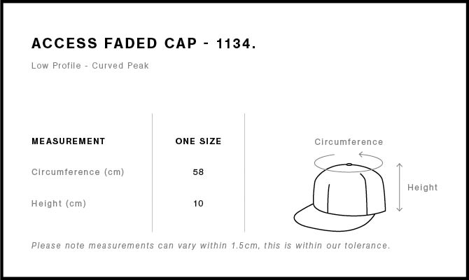 Access Faded Cap - 1134