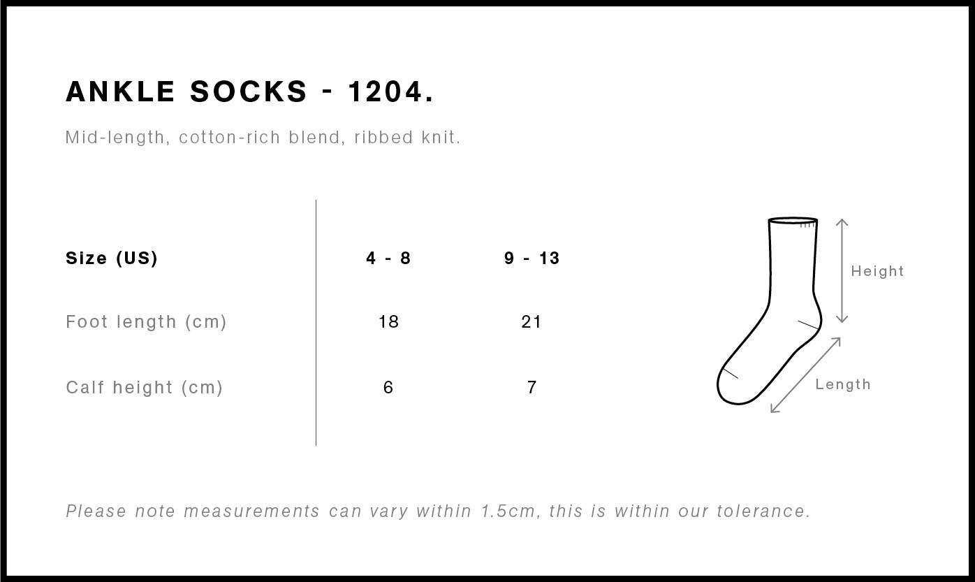 AS Colour Ankle Socks (2 PAIRS) - 1204