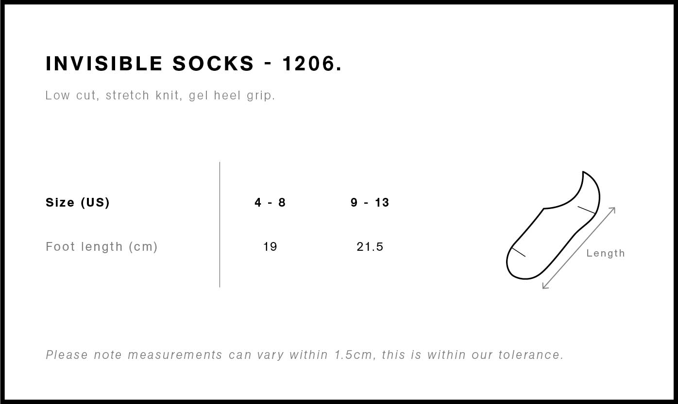 AS Colour Invisible Socks (2 PAIRS) - 1206