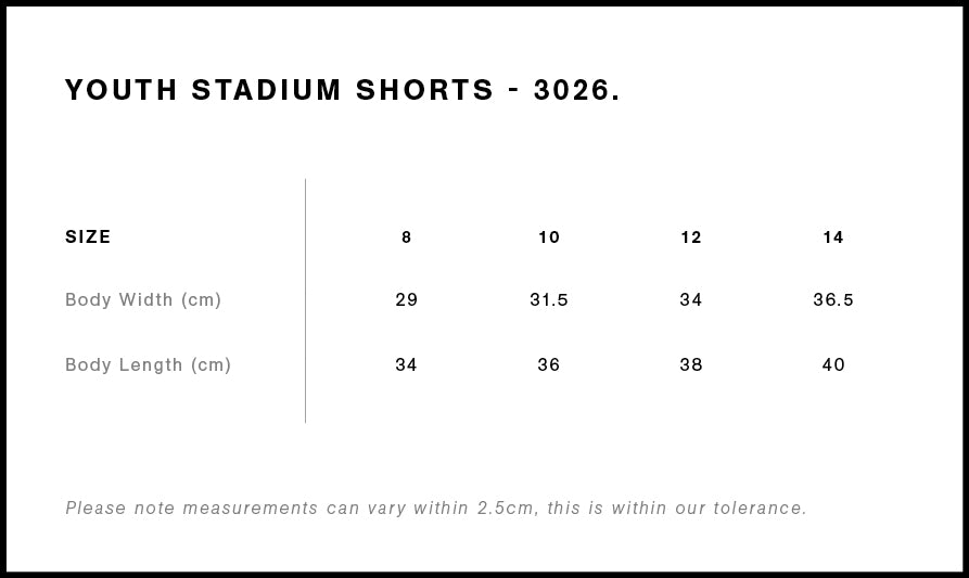 Youth Stadium Shorts - 3026