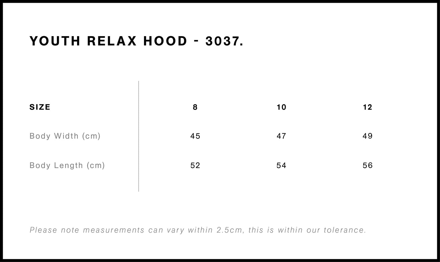 Youth Relax Hood - 3037