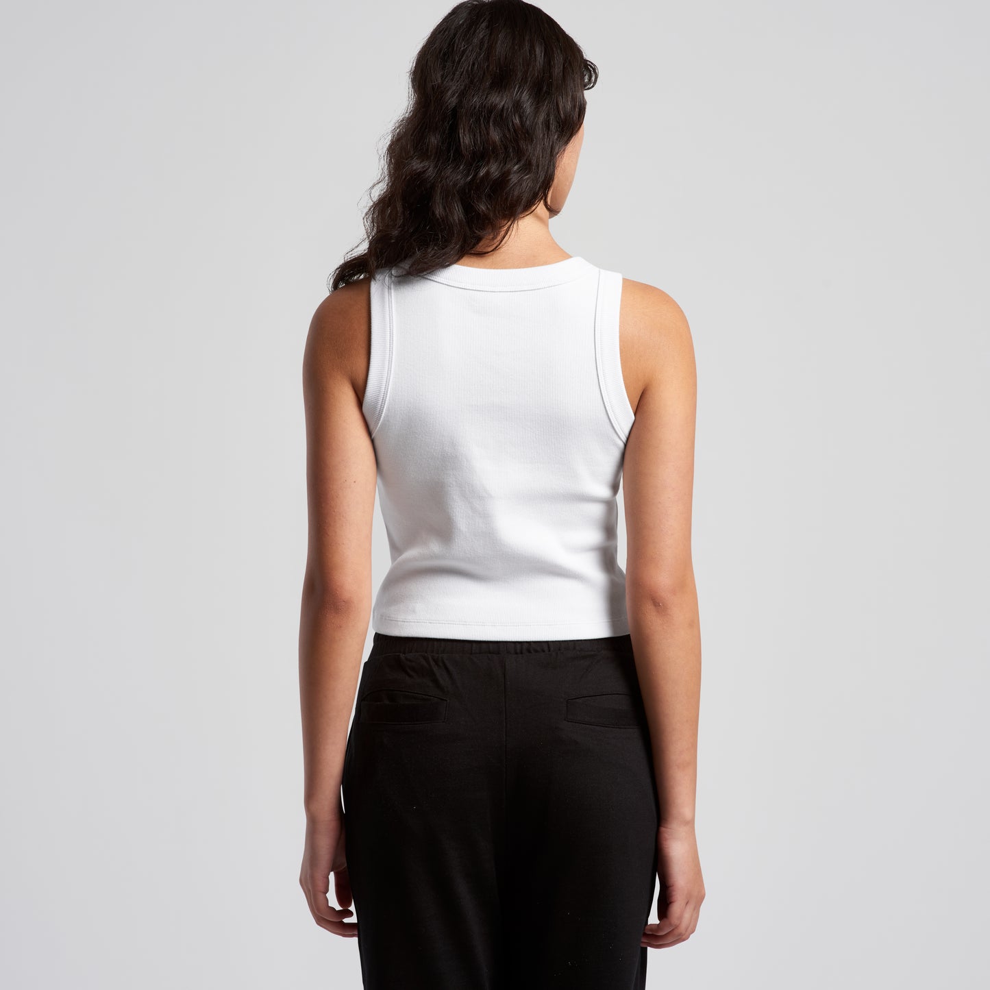 Women's Organic Rib Crop Tank - 4064G