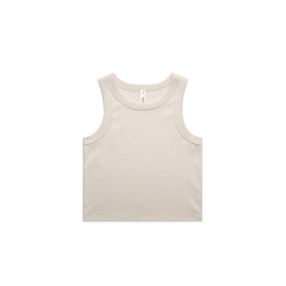 Women's Organic Rib Crop Tank - 4064G