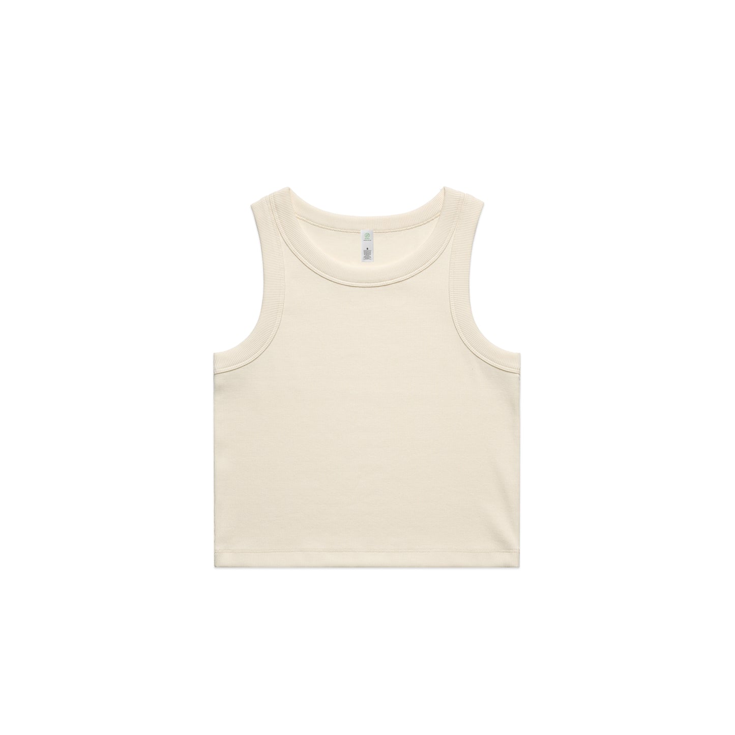 Women's Organic Rib Crop Tank - 4064G