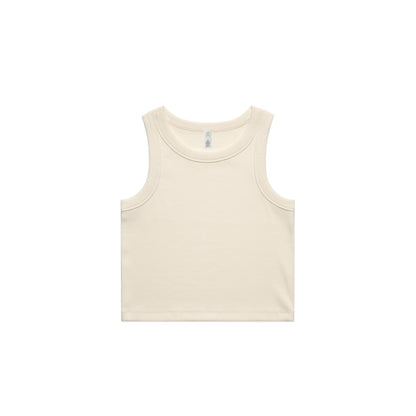 Women's Organic Rib Crop Tank - 4064G