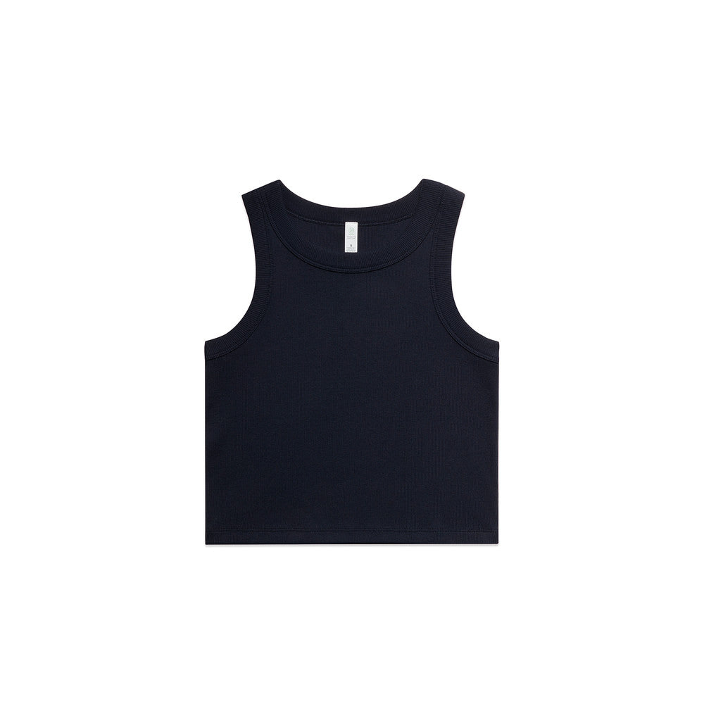 Women's Organic Rib Crop Tank - 4064G