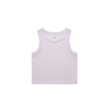 Women's Organic Rib Crop Tank - 4064G