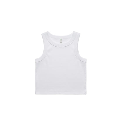 Women's Organic Rib Crop Tank - 4064G