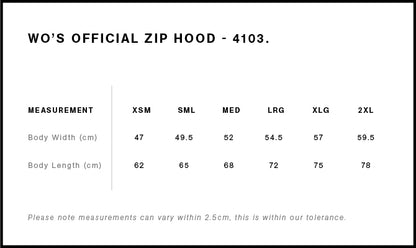 Women's Official Zip Hood - 4103