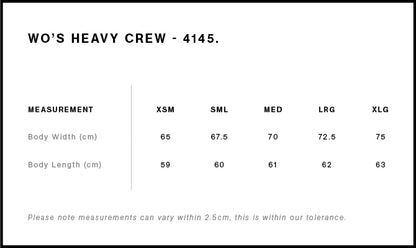 Women's Heavy Crew - 4145