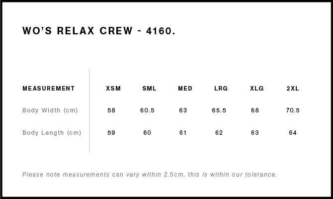 Women's Relax Crew - 4160