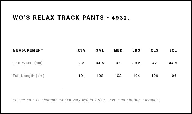 Women's Relax Track Pants - 4932