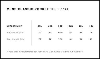 Men's Classic Pocket Tee - 5027