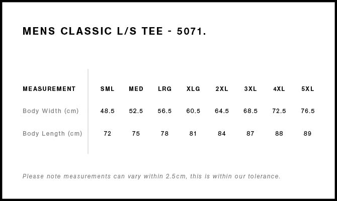 Men's Classic L/S Tee - 5071