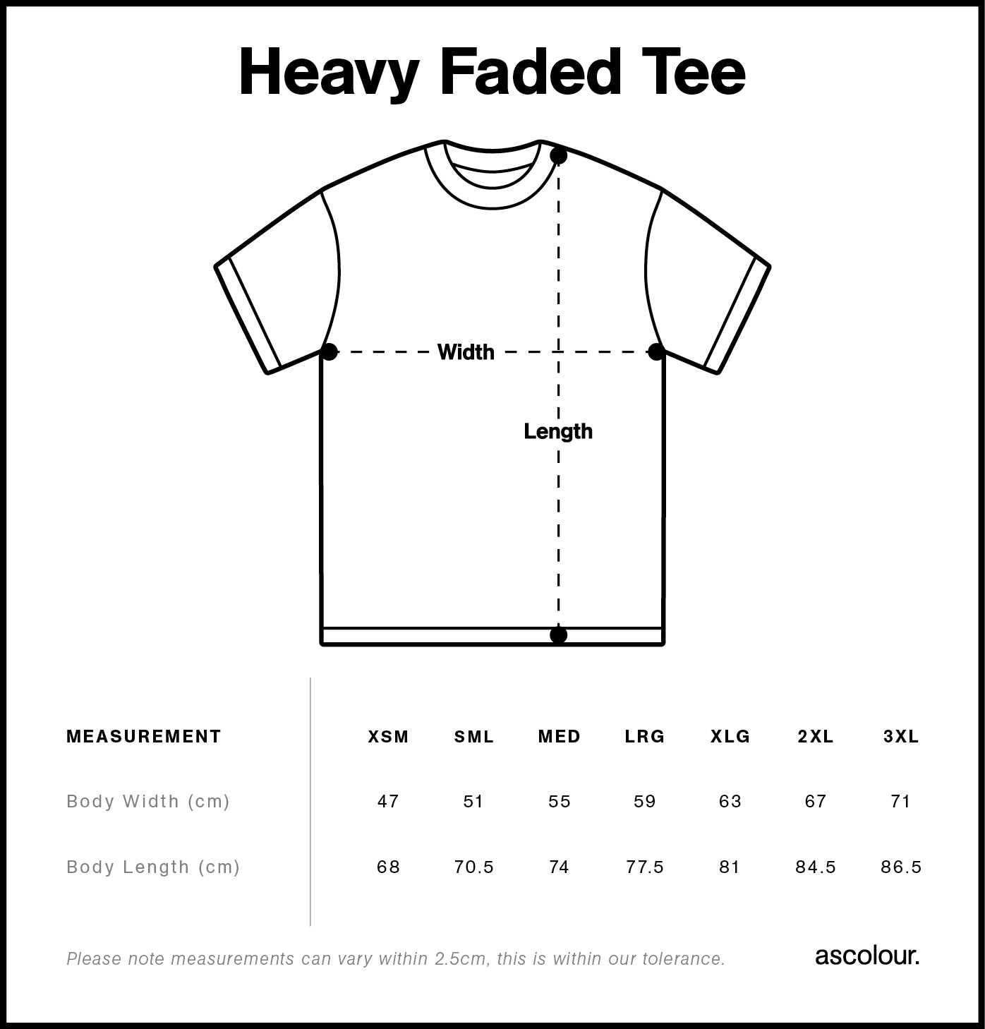 Heavy Faded Tee - 5082