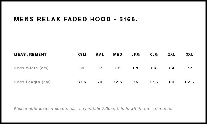 Relax Faded Hood - 5166