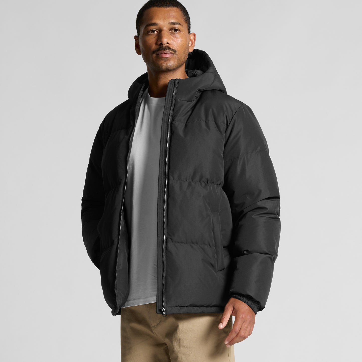 Men's Hooded Puffer Jacket - 5590