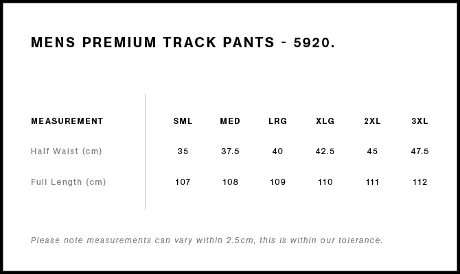 Men's Premium Track Pants - 5920