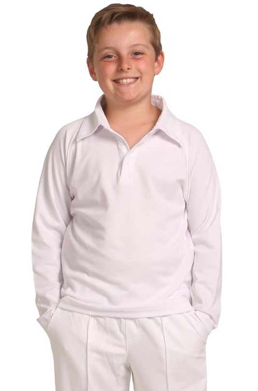 Kids Cricket Polo Long Sleeve - PS29KL