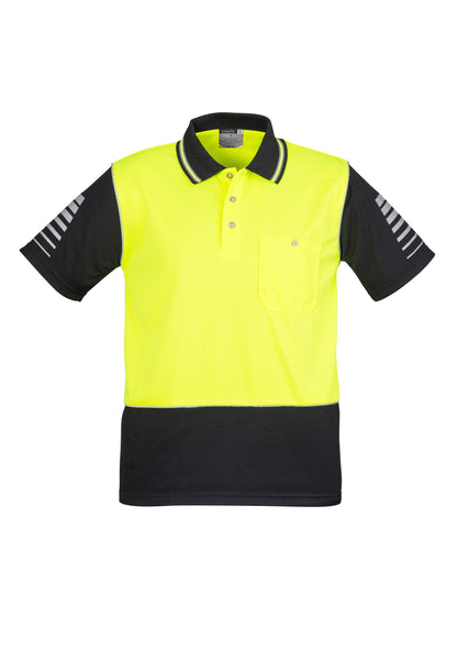 Men's Hi Vis Zone Short Sleeve Polo - ZH236