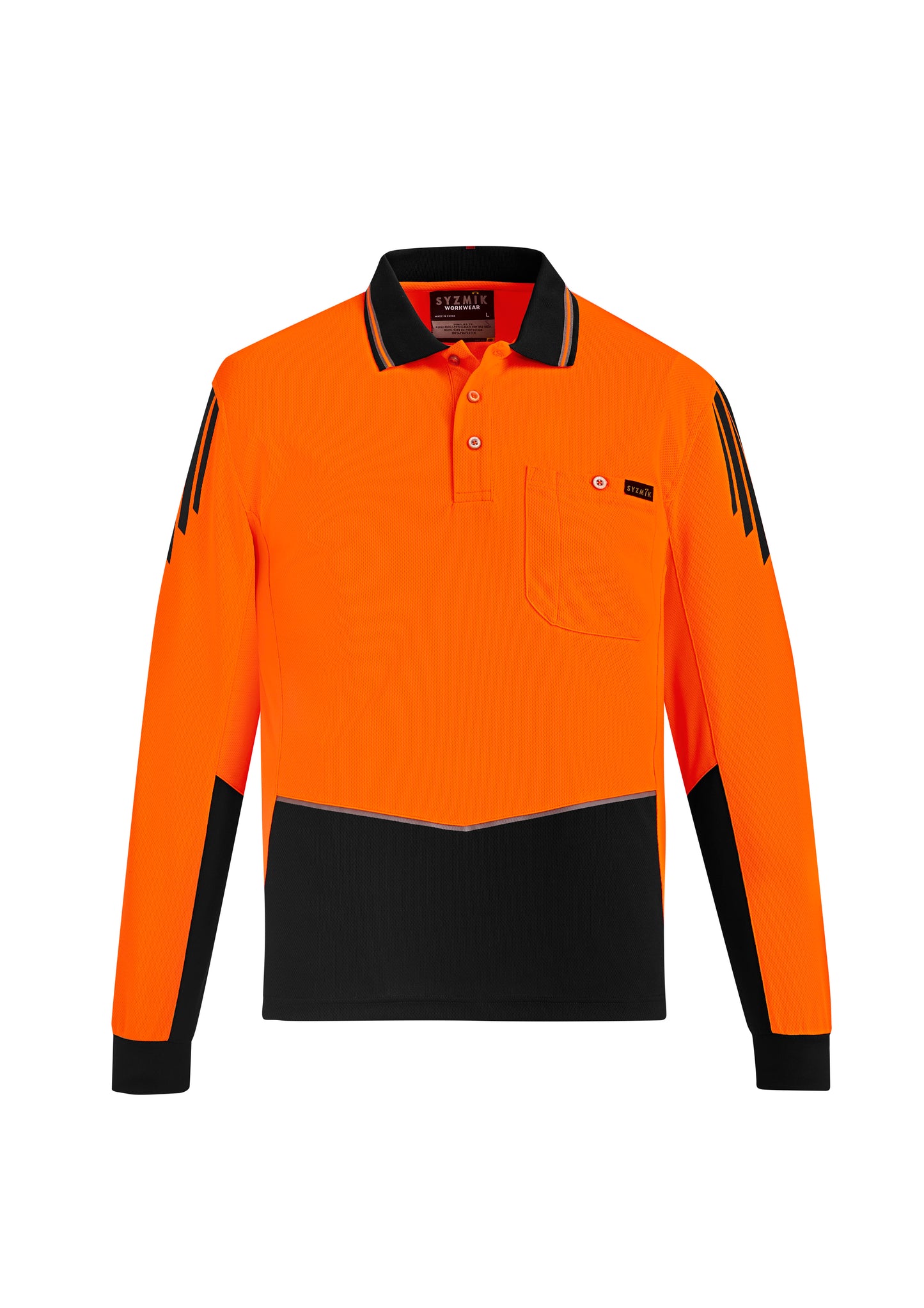 Men's Hi Vis Flux Long Sleeve Polo - ZH310