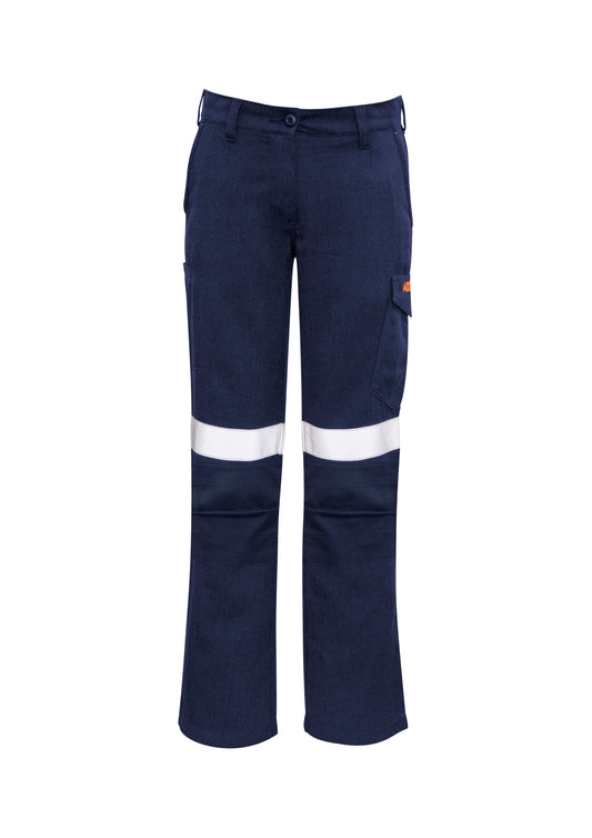 Women's Orange Flame Taped Cargo Pant - ZP522