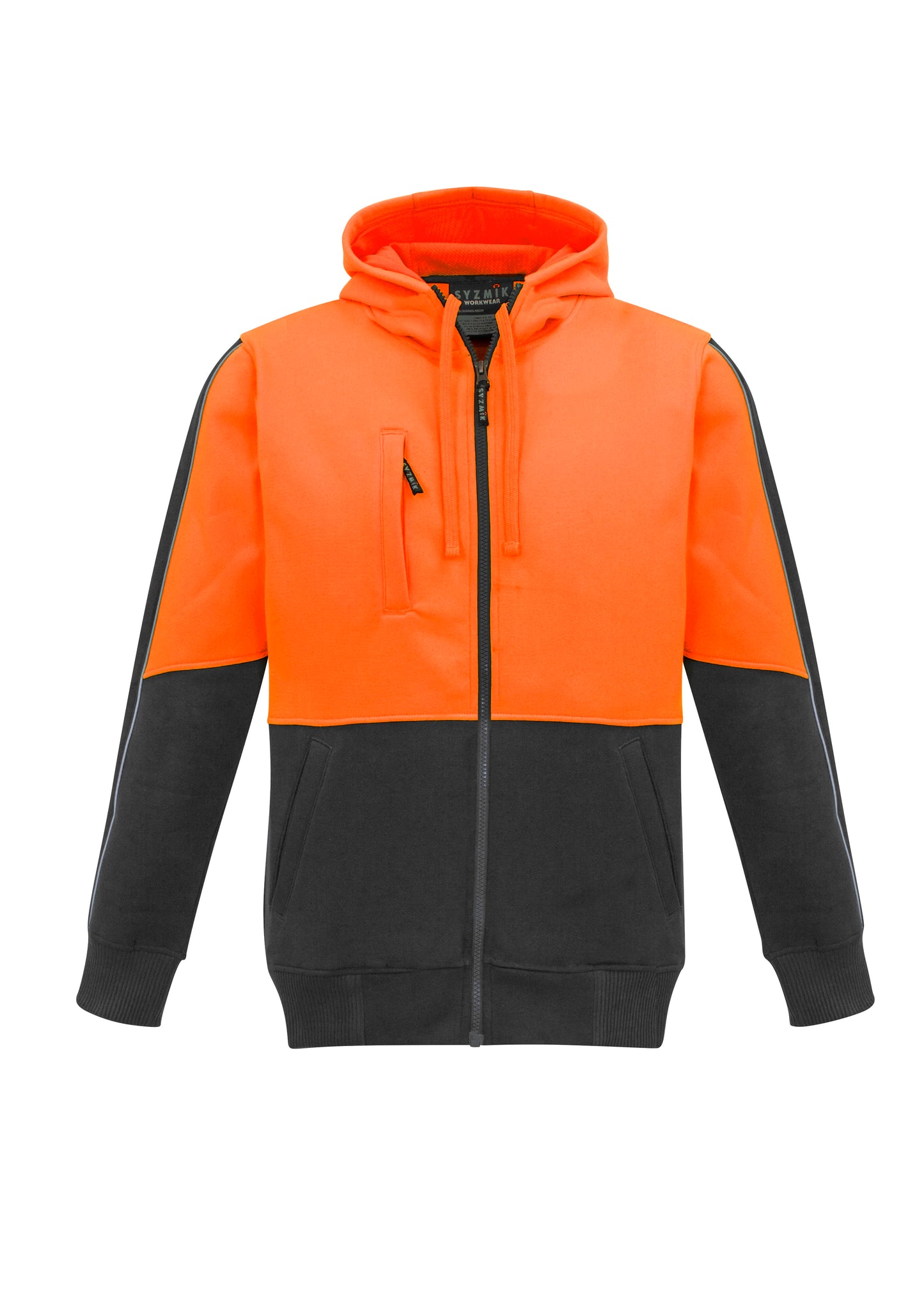 Unisex Hi Vis Full Zip Hoodie - ZT485