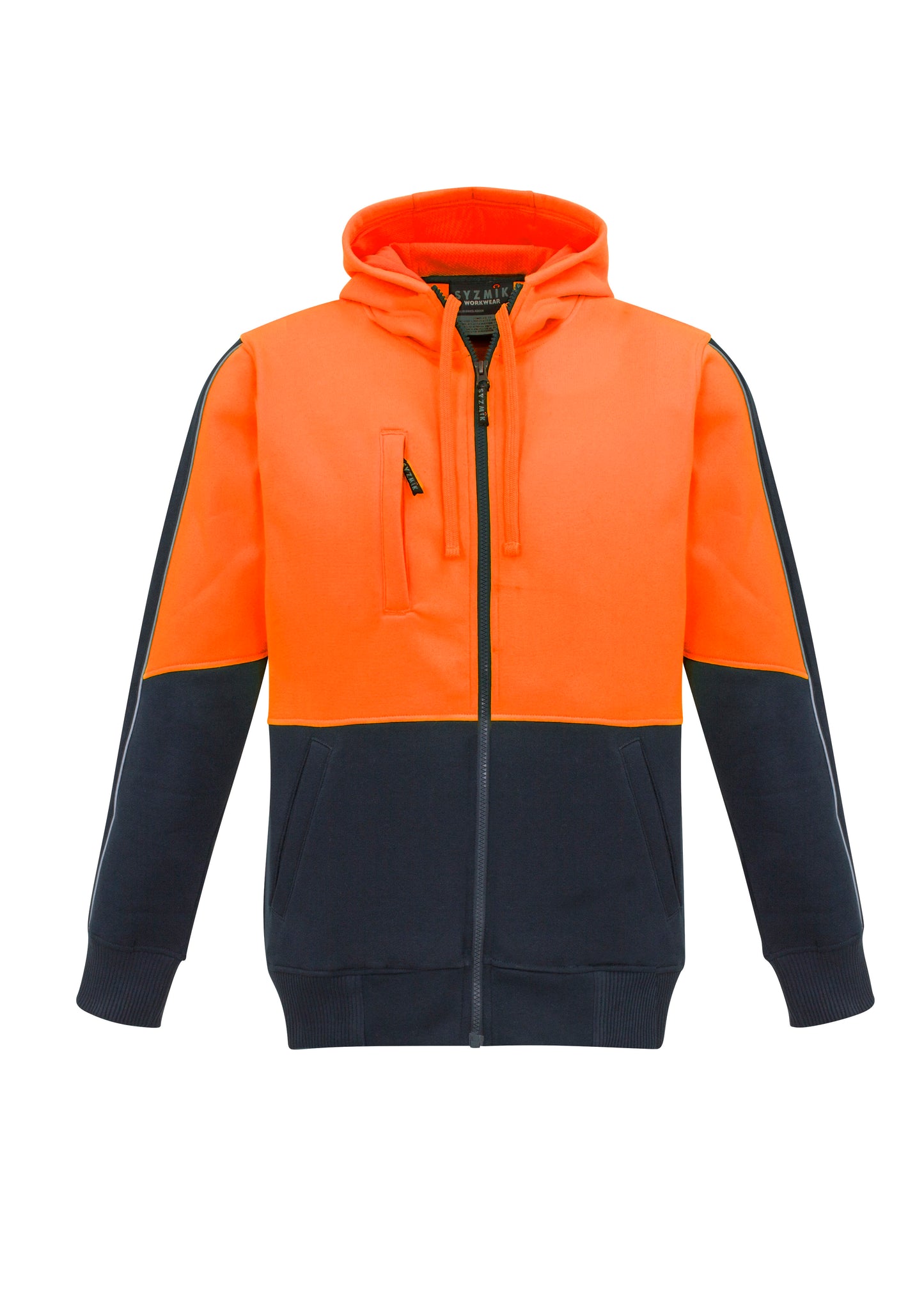 Unisex Hi Vis Full Zip Hoodie - ZT485