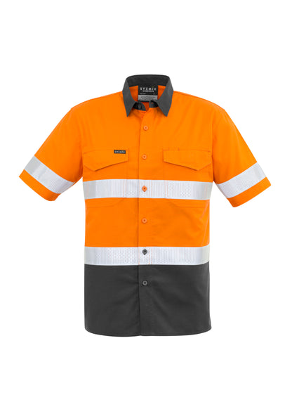 Men's Rugged Cooling Hi Vis Taped Short Sleeve Shirt - ZW835