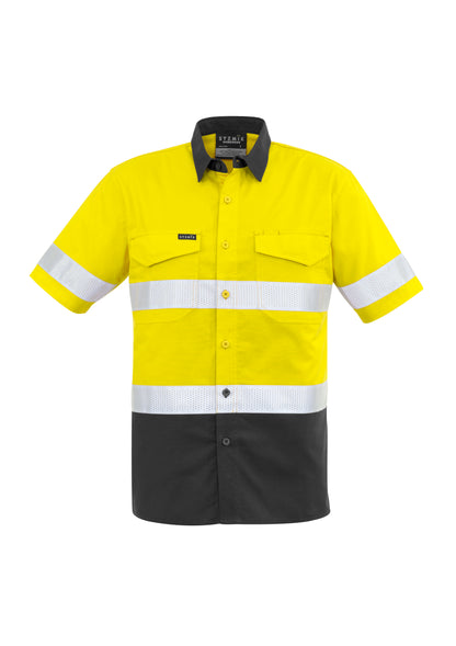 Men's Rugged Cooling Hi Vis Taped Short Sleeve Shirt - ZW835