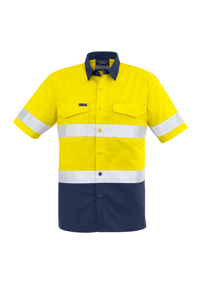 Men's Rugged Cooling Hi Vis Taped Short Sleeve Shirt - ZW835