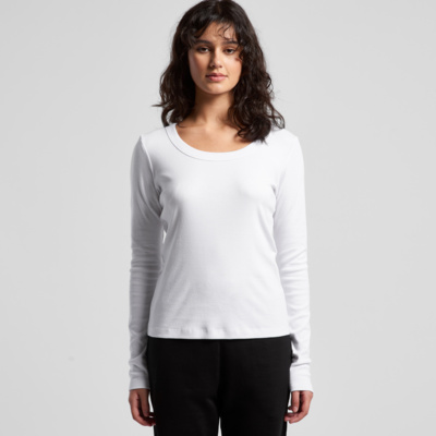 Women's Organic Rib Long Sleeve Tee  Thumbnail