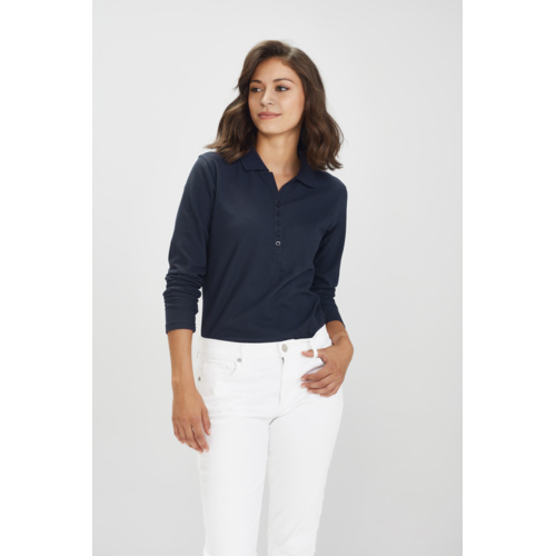 Women's Crew Long Sleeve Polo Thumbnail