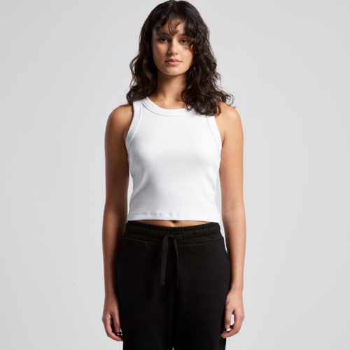Women's Organic Rib Crop Tank Thumbnail