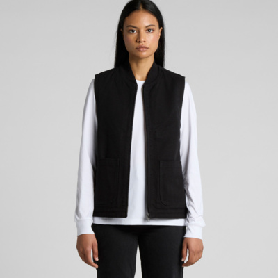 Women's Canvas Heavy Vest  Thumbnail