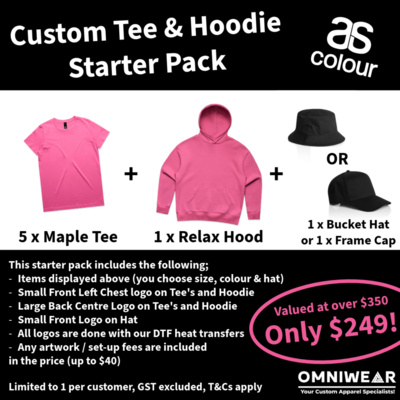 Custom Tee & Hoodie Starter Pack - Women's Thumbnail
