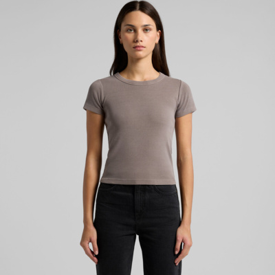 Women's Faded Organic Rib Tee  Thumbnail