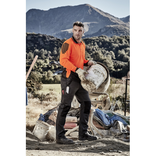 Men's Hi Vis Flux Long Sleeve Polo Thumbnail