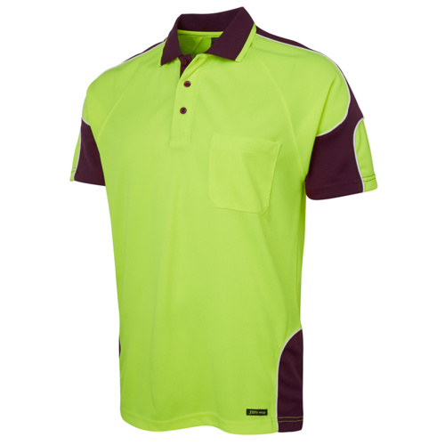 JB's Hi Vis S/S Arm Panel Polo Thumbnail