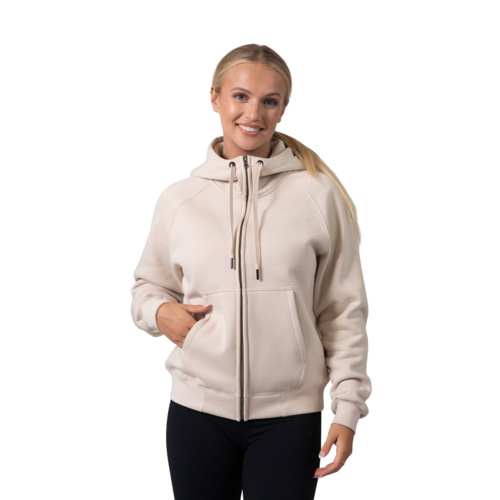 Women's Cotton Care Kangaroo Pocket Zipper Hoodie Thumbnail