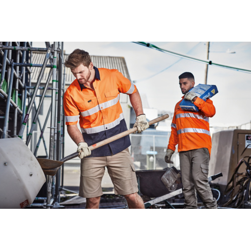 Men's Rugged Cooling Hi Vis Taped Short Sleeve Shirt Thumbnail
