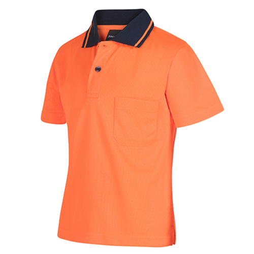 Kids Hi Vis Non Cuff Traditional Polo Thumbnail