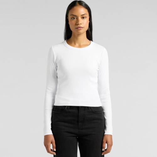 Women's Organic Rib L/S Tee Thumbnail